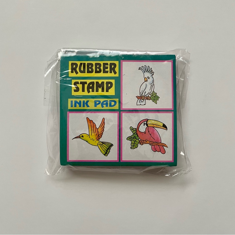 Vintage Mini Rubber Stamps and Ink Pad